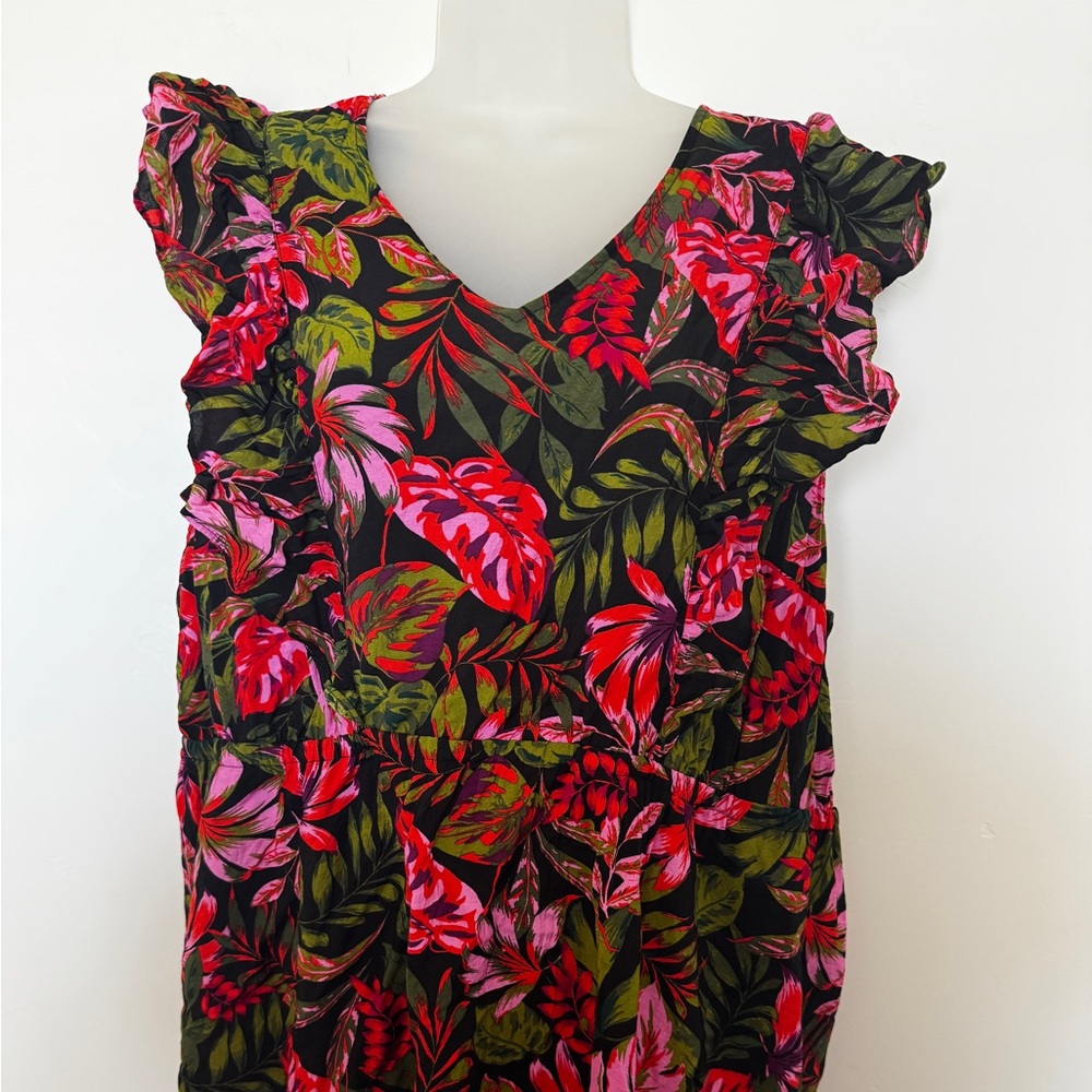 Terra & Sky Plus Ruffled Mini Sundress